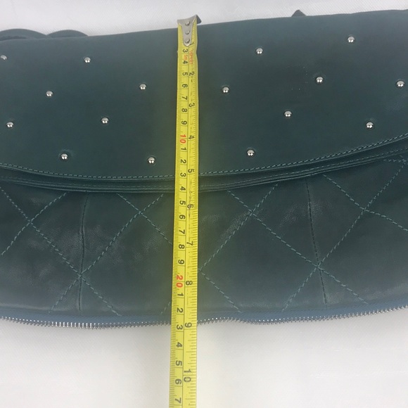 Chez by Cheryl Green Rectangular Bag Flap Zipper - Picture 12 of 15